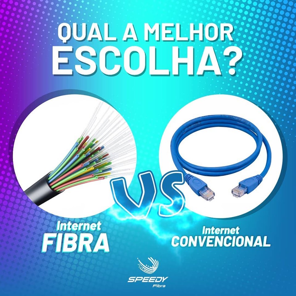 Qual é melhor? Internet Fibra ou Convencional? - SPEEDY FIBRA